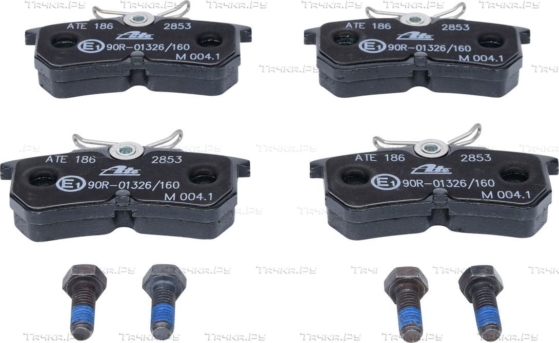 Тормозные колодки ATE задние для Ford Fiesta V 2005-2008. Артикул 13.0460-2835.2
