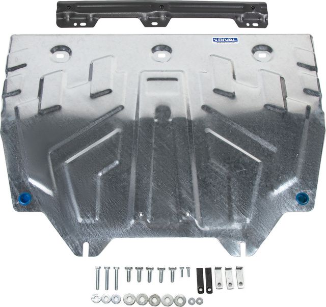 Защита Rival для картера и КПП (увеличенная) Mazda 6 GJ 2012-2018 2018-2026. Артикул ZZZ.3817.1