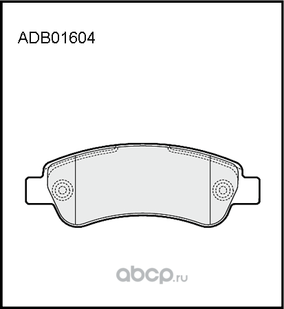 Колодки тормозные дисковые задние Allied Nippon HD ADB01604HD Япония 1/10 компл Allied Nippon. Артикул ADB01604HD
