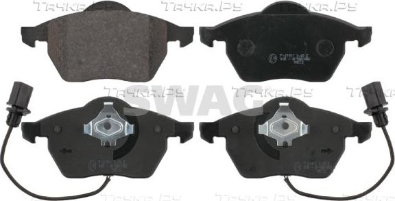 Тормозные колодки SWAG передние для Audi A6 II (C5) 1997-2005. Артикул 30 91 6447