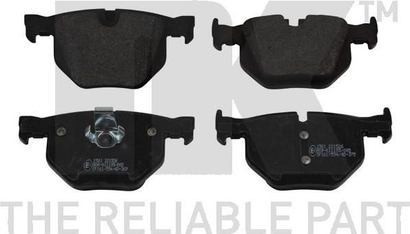 Тормозные колодки NK задние для BMW 5 V (E60/E61) 2003-2010. Артикул 221526