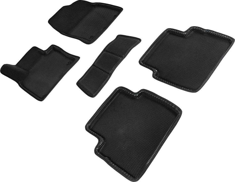 Коврики Seintex 3D EVA Соты для салона Mazda CX-5 II 2017-2026 ЧЕРНЫЕ. Артикул 95171
