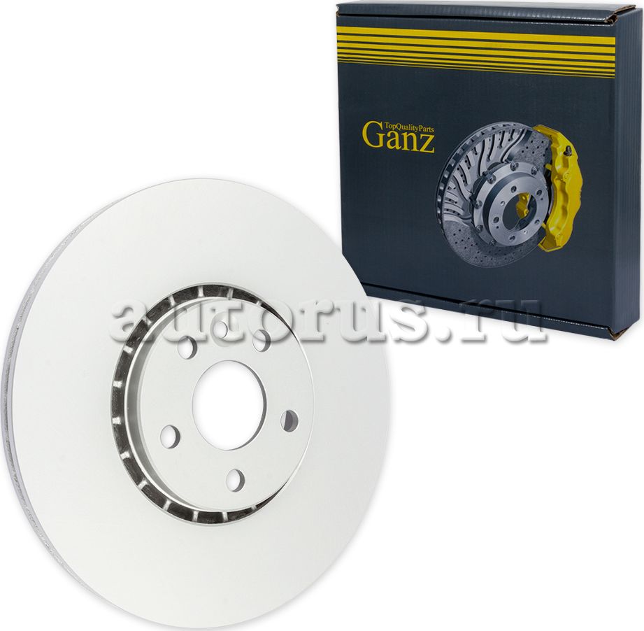 Диск тормозной передний с покрытием (Ganz). Артикул GIJ06079