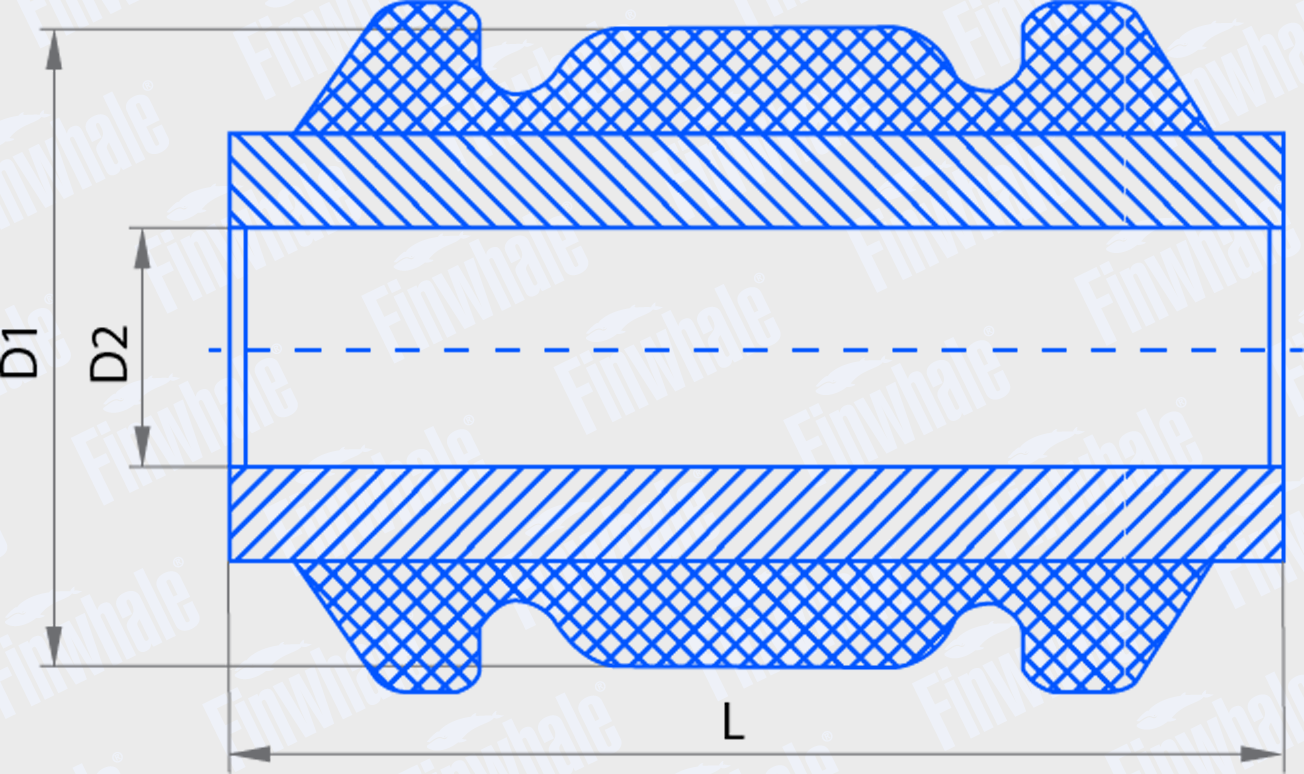 Сайлентблок переднего рычага подвески Finwhale. Артикул SB817