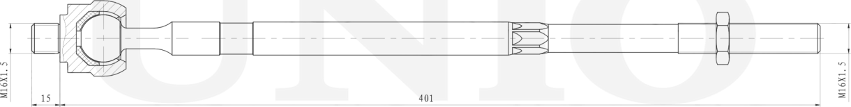 Тяга рулевая (Unio). Артикул SSP-30017