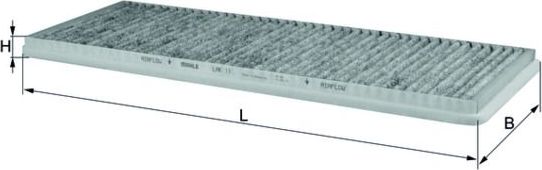 Салонный фильтр Mahle для Mercedes-Benz E-Класс IV (W212, S212, C207) 2010-2011. Артикул LAK 11