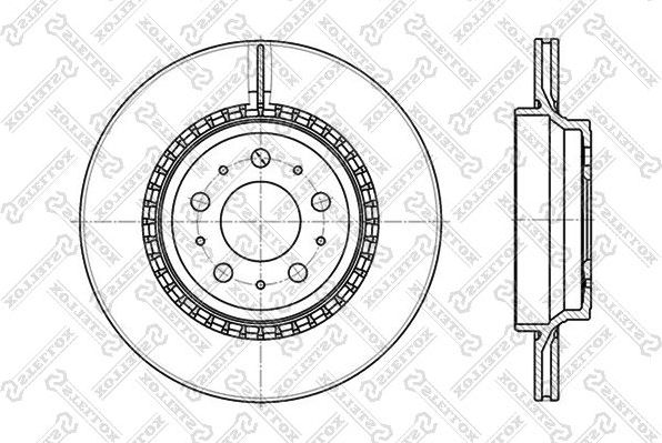 Тормозной диск Stellox. Артикул 6020-4852V-SX