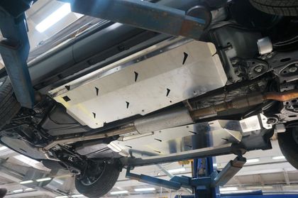Защита алюминиевая АВС-Дизайн для днища (без защиты картера) Ford Explorer V 2010-2019. Артикул 08.17ABC