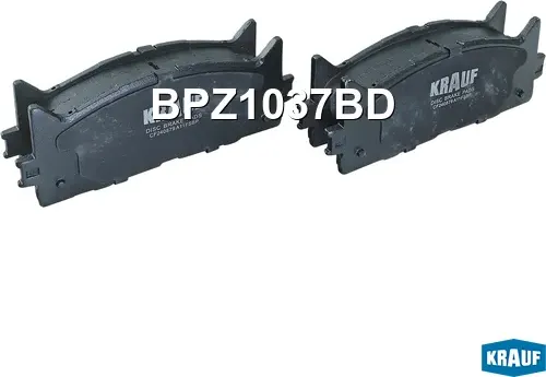 Колодки тормозные дисковые (Krauf). Артикул BPZ1037BD