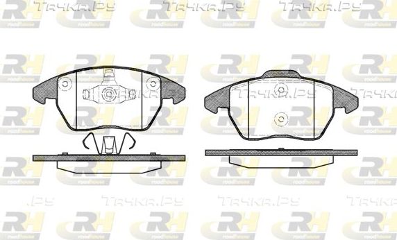 Тормозные колодки RoadHouse передние для Audi S1 I (8X) 2014-2018. Артикул 21030.10
