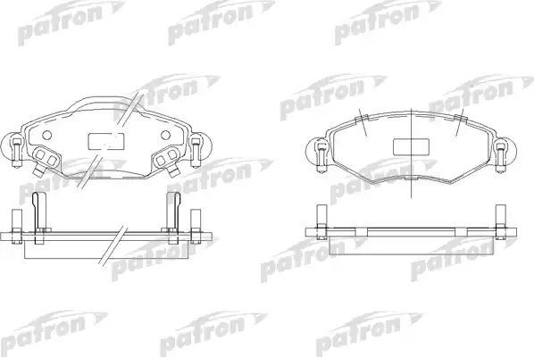 Тормозные колодки Patron передние для Toyota Echo 1999-2005. Артикул PBP1513