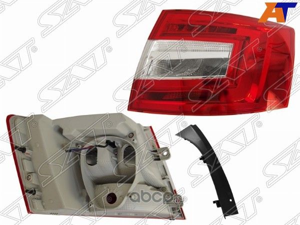 Фонарь задний SKODA OCTAVIA 17- RH LED (SAT). Артикул ST6651940R
