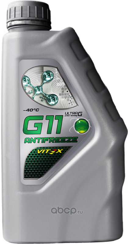 Антифриз зеленый Vitex G11-40 Ultra G 1кг Vitex. Артикул V104801