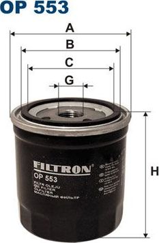 Масляный фильтр Filtron. Артикул OP 553