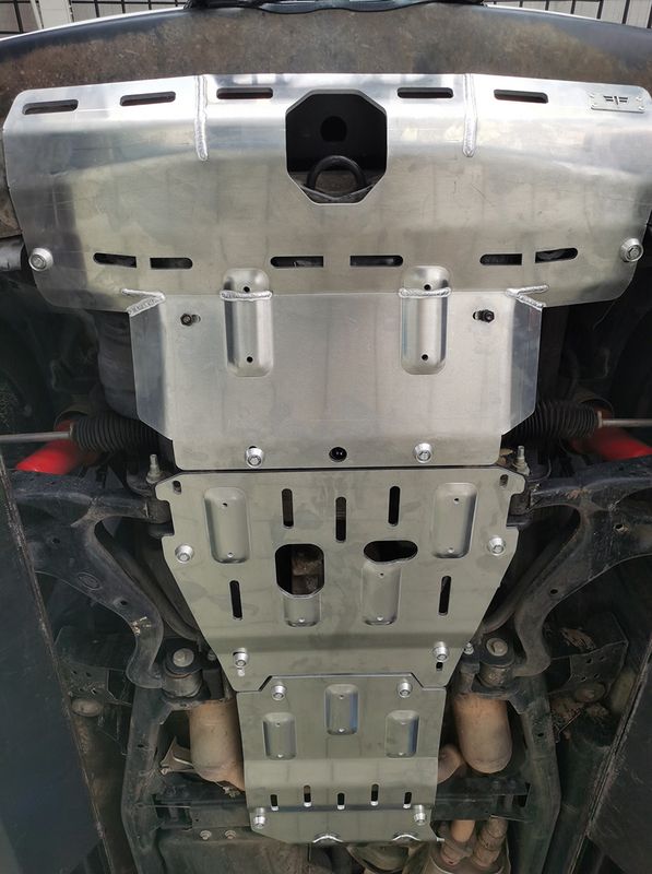 Защита алюминевая Falcon для радиатора, картера, РК, КПП Land Rover Discovery IV 2009-2016. Артикул 8119545583