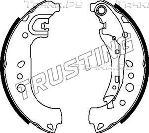 Тормозные колодки Trusting задние для Smart Forfour II ((W453) 2014-2026. Артикул 253.718