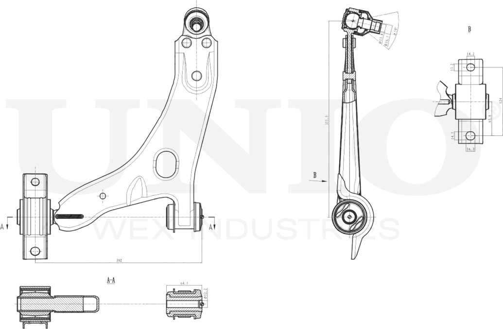 Рычаг подвески (Unio). Артикул SSP-40100