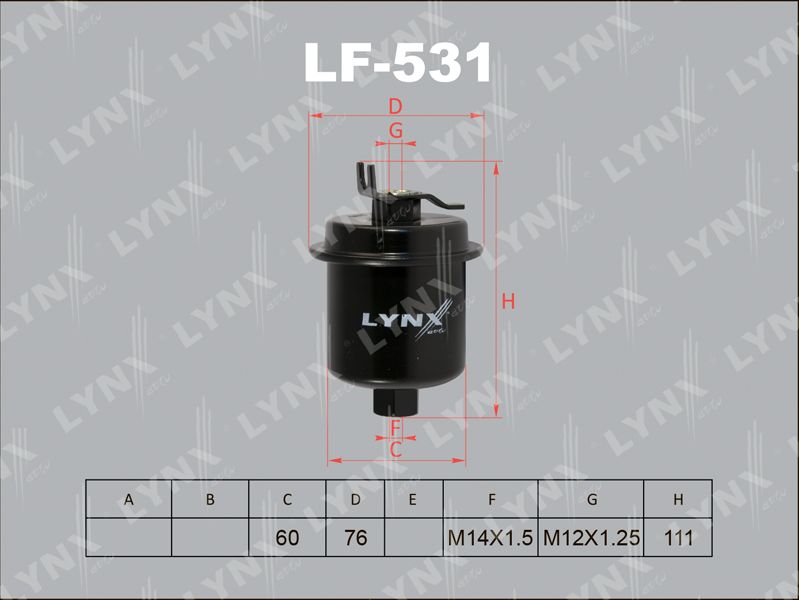 Топливный фильтр LYNXauto. Артикул LF-531