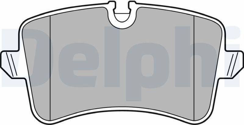 Тормозные колодки Delphi (Low-Metallic). Артикул LP2446