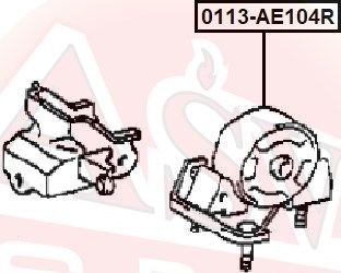 Подушка (опора) двигателя Asva. Артикул 0113-AE104R