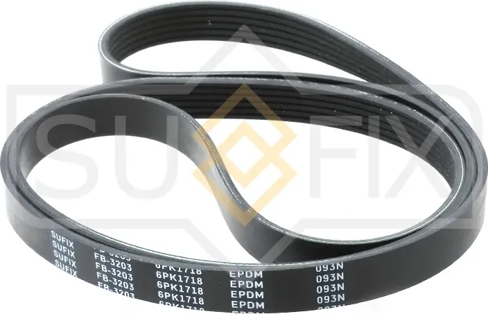 Ремень поликлиновый 6PK1718 (Sufix). Артикул FB-3203