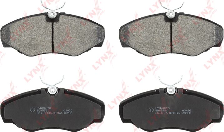 Тормозные колодки LYNXauto. Артикул BD-5751