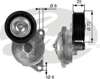 Натяжной ролик (натяжитель) приводного поликлинового ремня Gates DriveAlign®. Артикул T38188