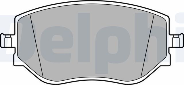 Тормозные колодки Delphi (Low-Metallic). Артикул LP3644