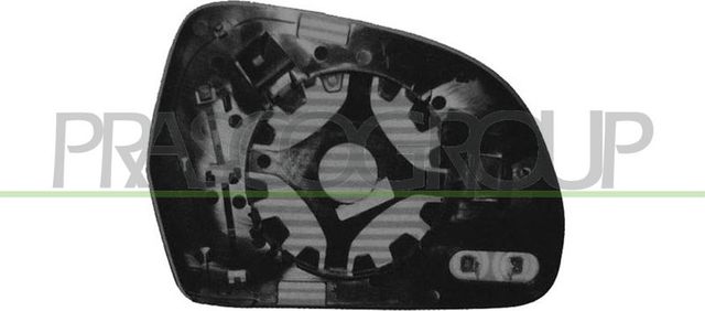 Зеркальное стекло бокового зеркала Prasco правое для Audi A4 IV (B8) 2007-2011. Артикул AD0247503