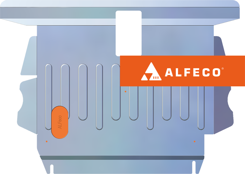 Защита алюминиевая Alfeco для картера и КПП BYD F3 2005-2013. Артикул ALF.01.01 AL4