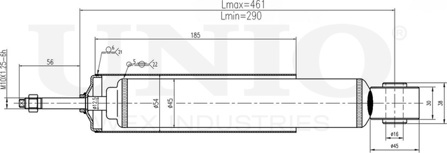 Амортизатор подвески (Unio). Артикул SAB-10424