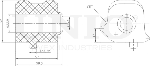 Втулка стабилизатора (Unio). Артикул RMP-10258