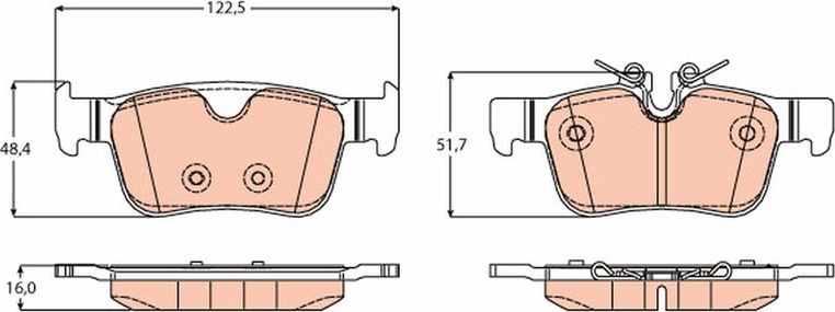 Тормозные колодки TRW. Артикул GDB2168