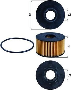 Масляный фильтр Mahle. Артикул OX 191D