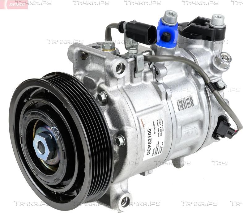 Компрессор кондиционера Denso для Audi A4 IV (B8) 2012-2015. Артикул DCP02105