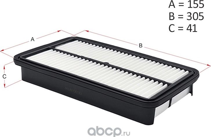 Фильтр воздушный TOYOTA CALDINA (A-161) 3SFE/4SFE/5EFE/7AFE 92-02/CAMRY 2VZ 88-9 (Hosu). Артикул HSAF0030