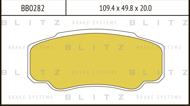 Колодки тормозные FIAT DUCATO 00- задн. (Blitz). Артикул BB0282