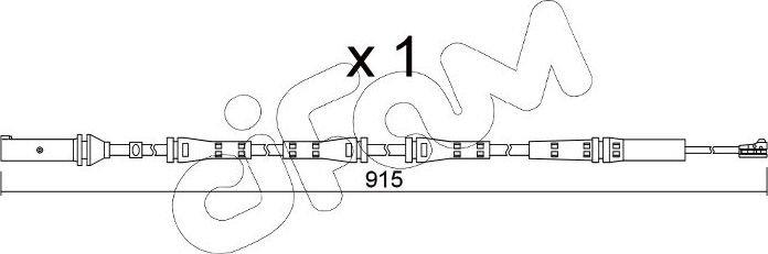 Датчик износа тормозных колодок  Metelli. Артикул SU.351