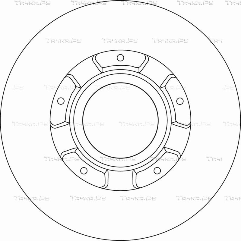 Тормозной диск TRW задний для Ford Tourneo Custom I 2012-2012. Артикул DF6963S