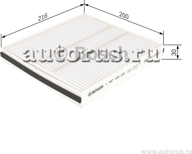 Фильтр салонный (Bosch). Артикул 1987432250