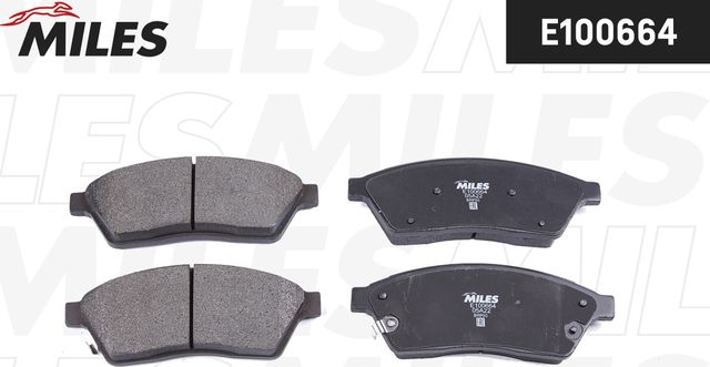 Тормозные колодки Miles (Semi-Metallic). Артикул E100664