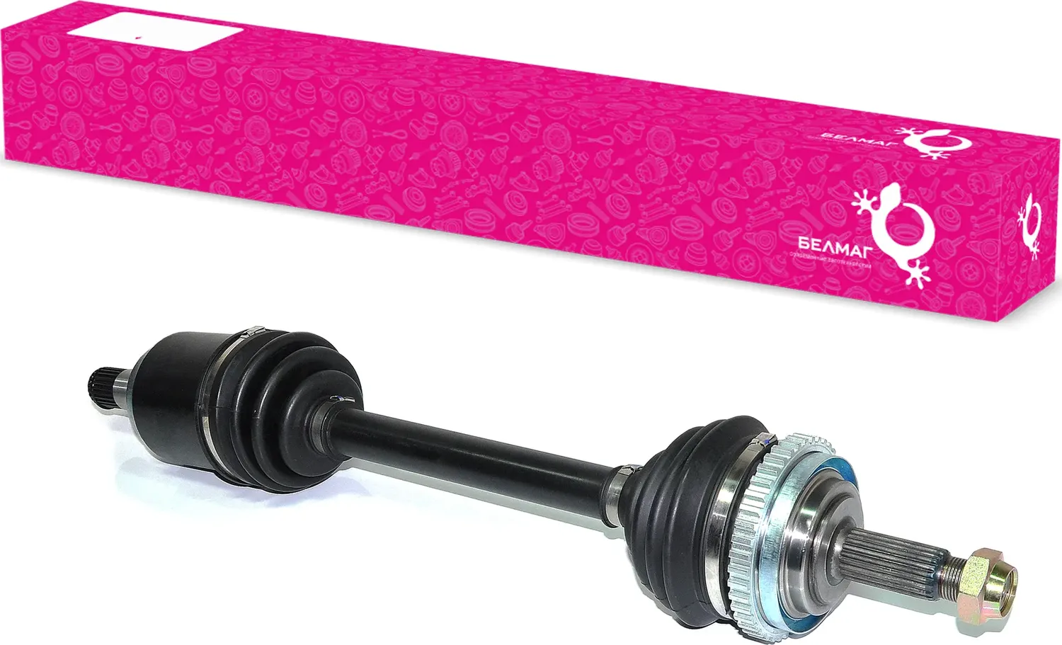 Привод ВАЗ 2170 в сб. левый с ABS (трипоид) БелМаг (Belmag). Артикул BM0357