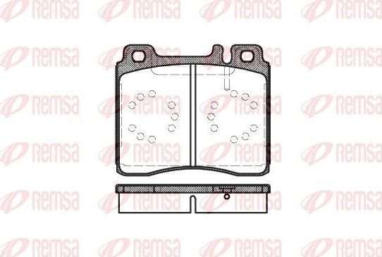 Тормозные колодки Remsa. Артикул 0420.00