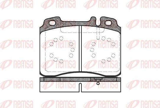 Тормозные колодки Remsa. Артикул 0379.20