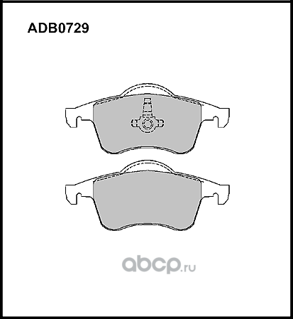 Колодки тормозные (Allied Nippon). Артикул ADB0729