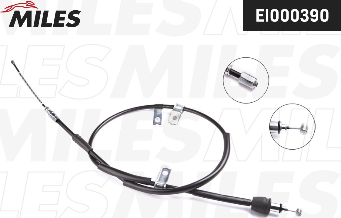 Трос ручника (тросик ручного тормоза) Miles. Артикул EI000390