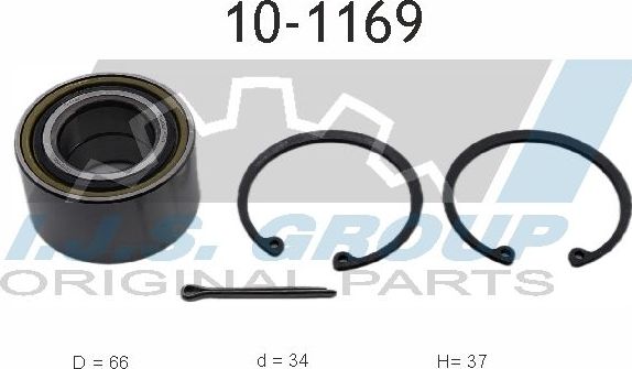 Ступичный подшипник (комплект) IJS Group Technology & Quality. Артикул 10-1169