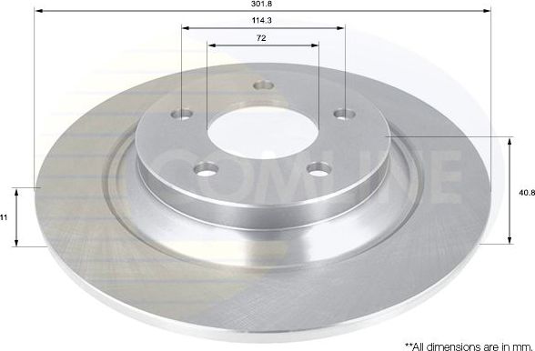 Тормозной диск Comline COATED. Артикул ADC0455