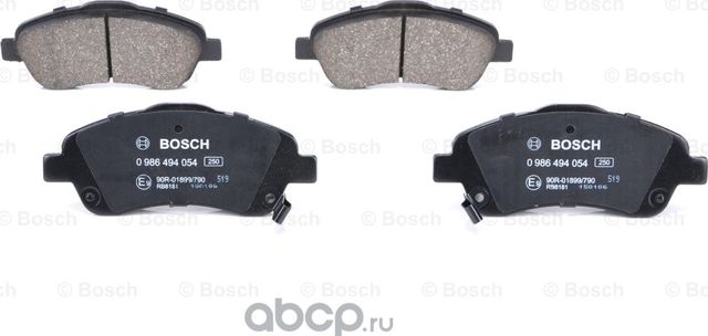 Комплект тормозных колодок  дисковый тормоз (Bosch). Артикул 986494054