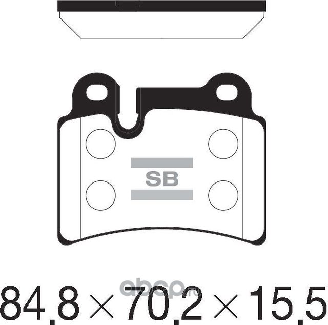 Тормозные колодки Sangsin Hi-Q. Артикул SP2232